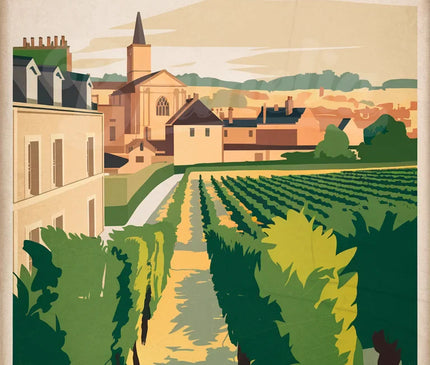 Pack Bourgogne — 4 affiches A4 — pack d'affiches vintage Brunelia