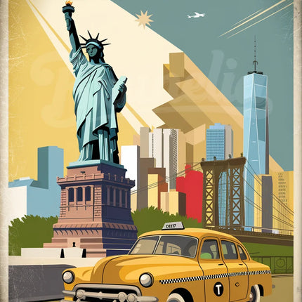 affiche new york vintage