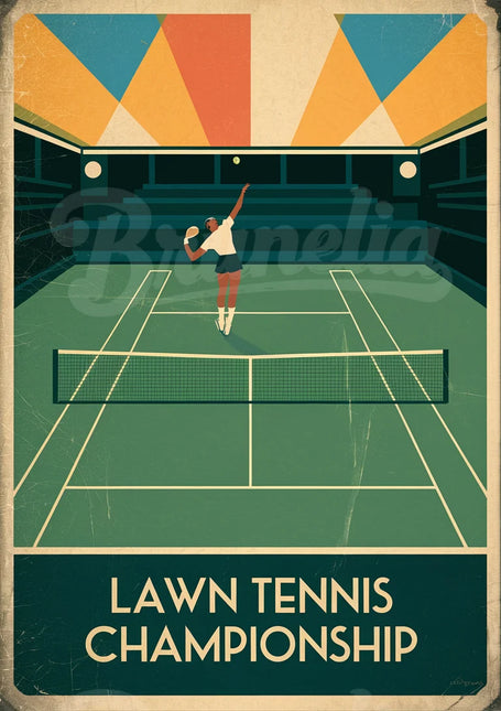 Affiche vintage affiches minimalistes tennis