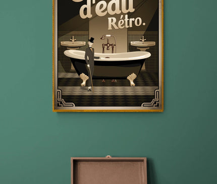 affiche salle d’eau rétro copie