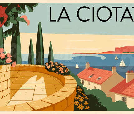 affiche vintage la ciotat