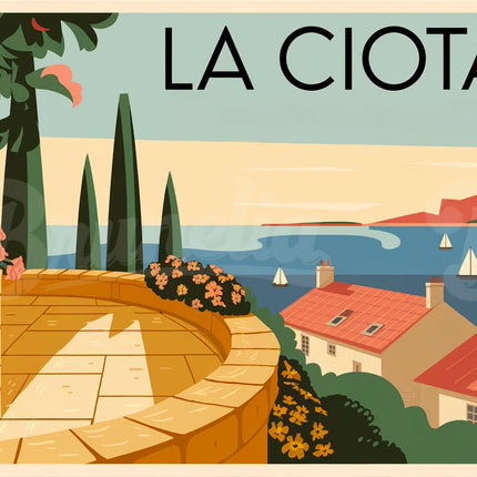 affiche vintage la ciotat