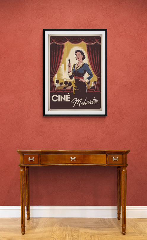 Affiche ouvreuse rétro