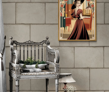 affiche vintage femme copie