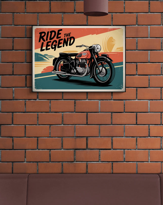 affiche vintage moto