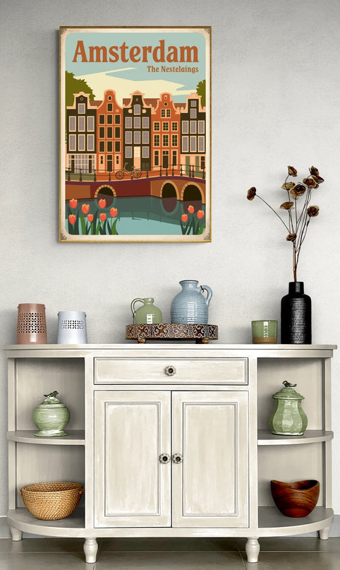 affiche vintage amsterdam
