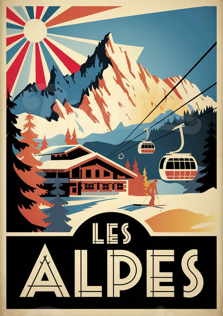 affiche alpes vintage