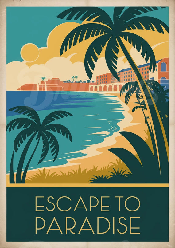 Affiche vintage touche