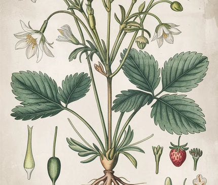 affiche plantes vintage