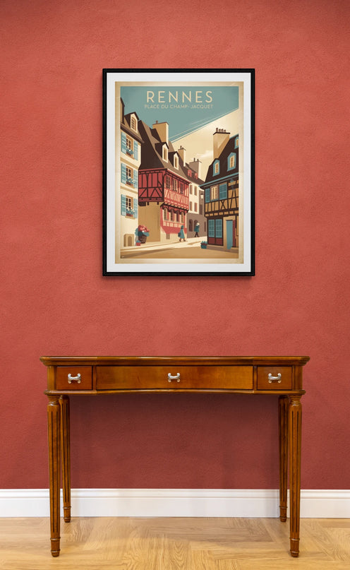 affiche vintage rennes