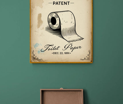 affiche toilette vintage