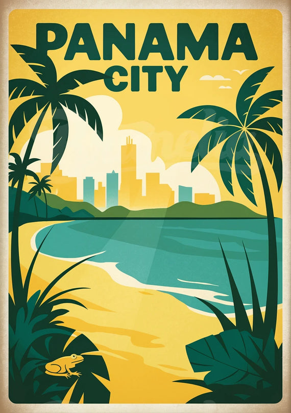Affiche vintage Panama City