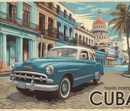 Pack Voiture — 4 affiches A4 — pack d'affiches vintage Brunelia