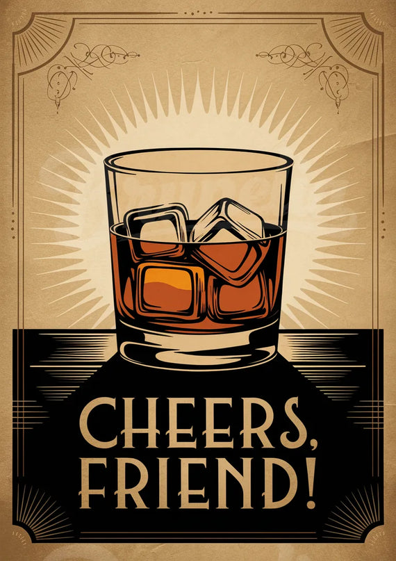 affiche vintage bar