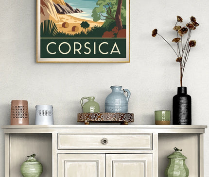 affiche corse style vintage