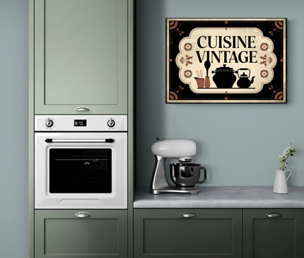 Affiche ambiance maison rétro