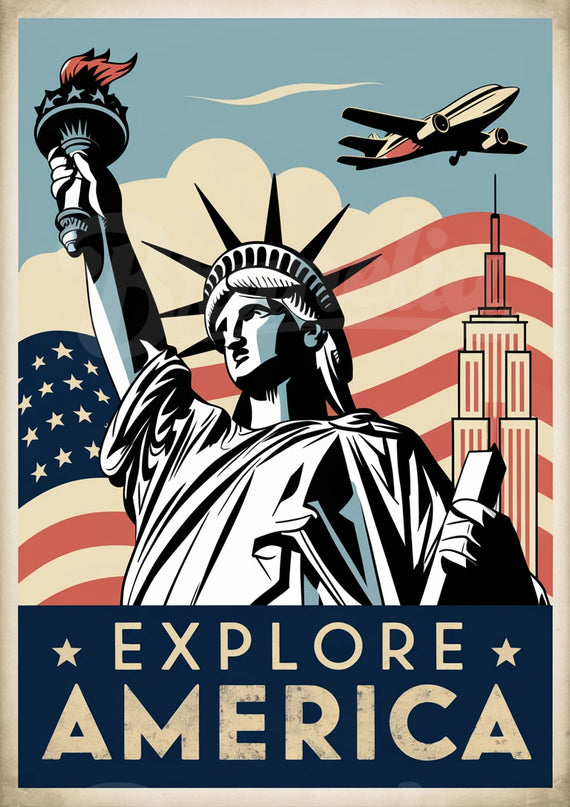 affiche usa vintage