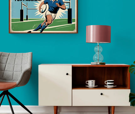 Affiche vintage passion rugby