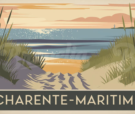 affiche vintage charente maritime