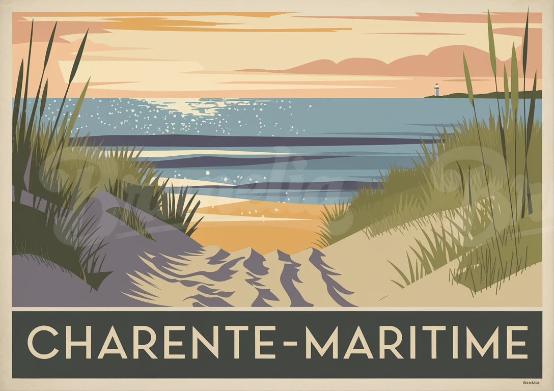 affiche vintage charente maritime