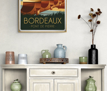 affiche vintage bordeaux