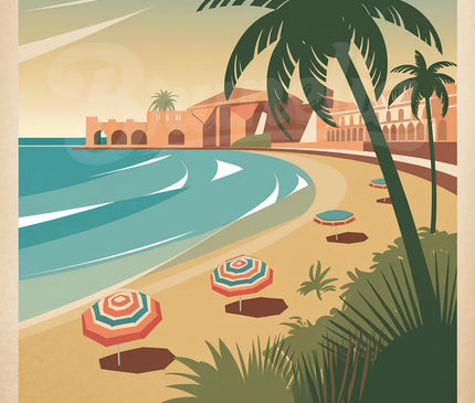 Affiche vintage Fréjus
