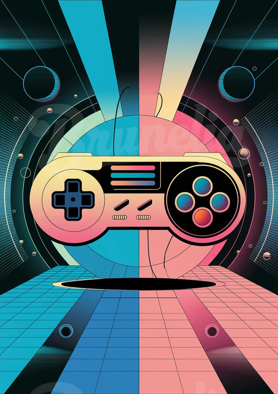 affiche retro gaming