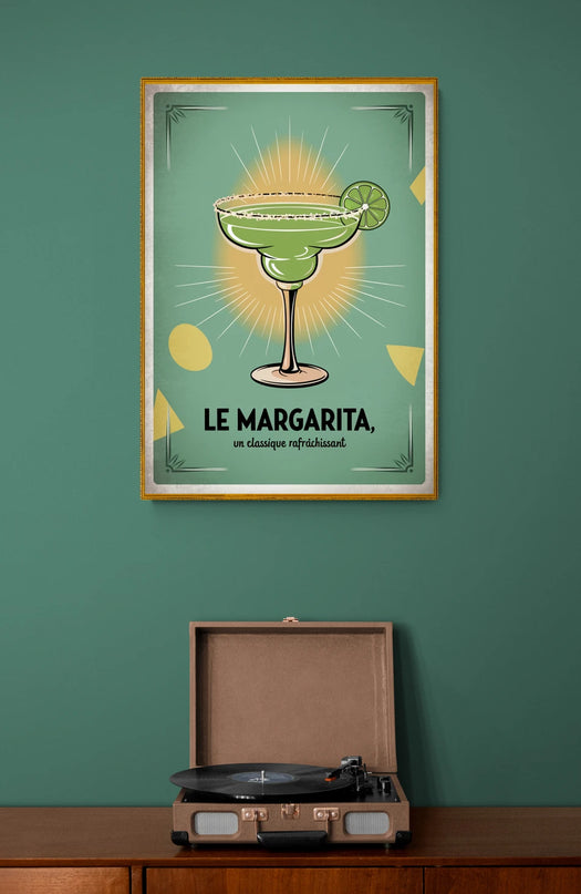 affiche vintage cocktails et boissons