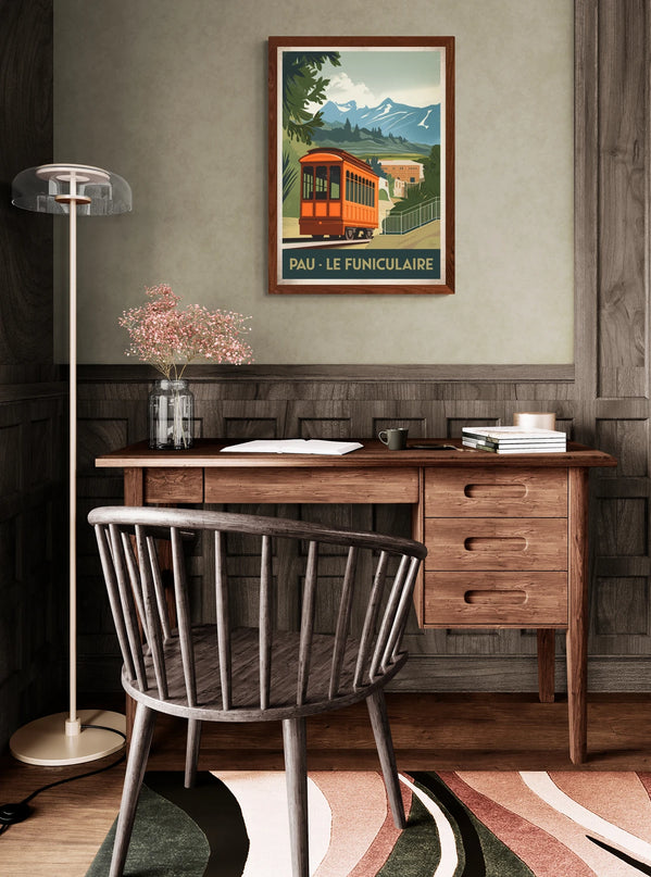 affiche vintage pau