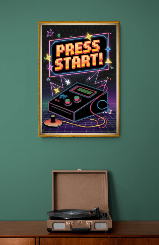 affiche retro gaming