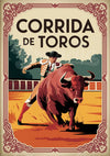 Affiche Corrida de Toros matador arène espagnole