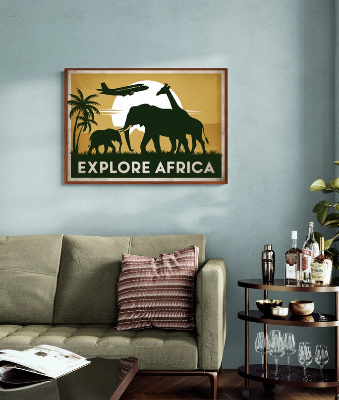 affiche vintage afrique