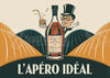 Affiche Apéritif L'Apéro Idéal art déco Publicitaire