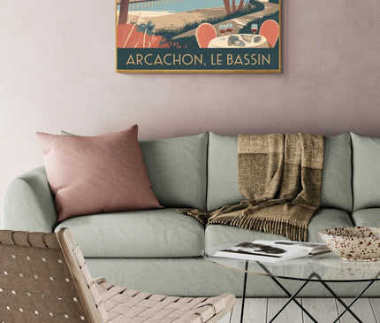 affiche vintage arcachon