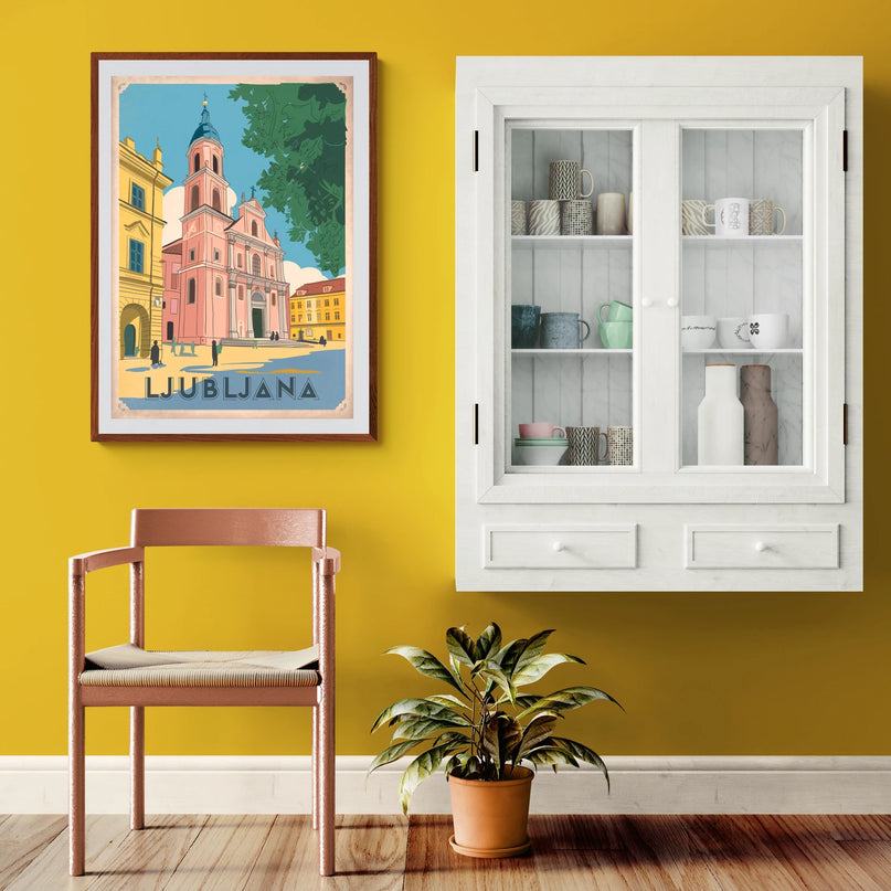Affiche vintage Ljubljana