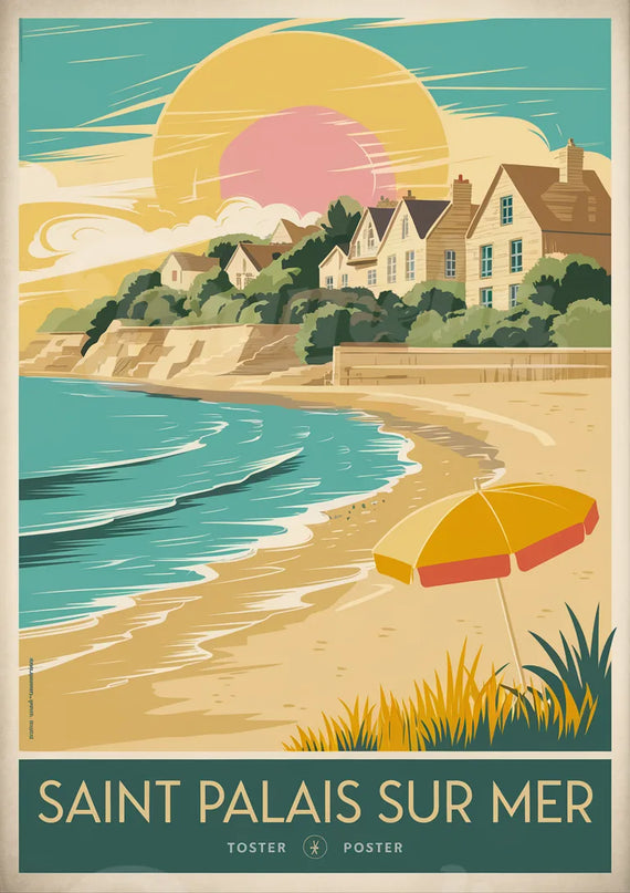 affiche saint palais sur mer
