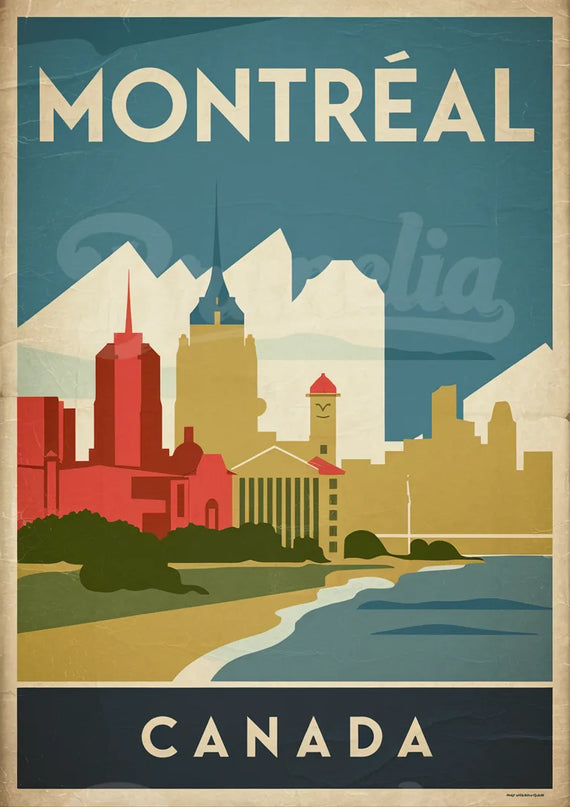 affiche montreal vintage