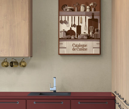 affiche cuisine ustensiles anciens vintage 1