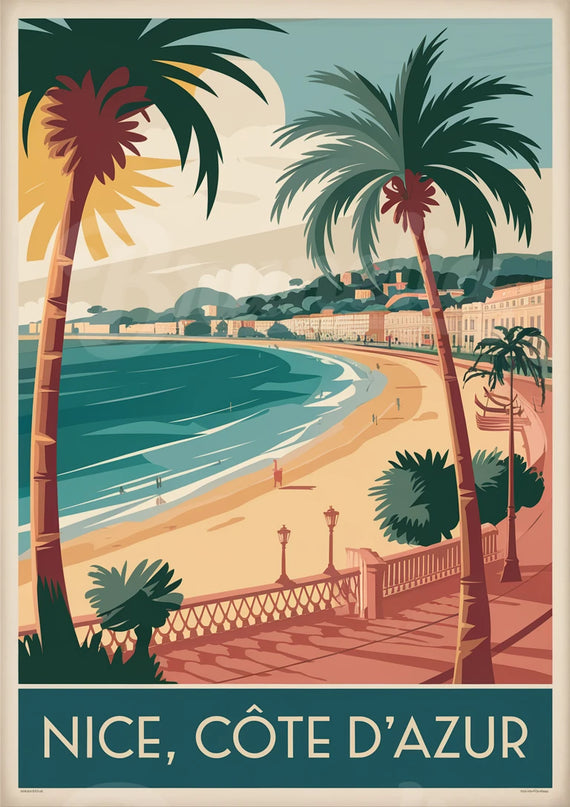 affiche retro nice