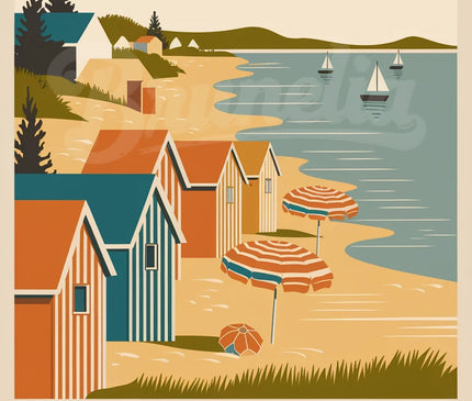 affiche noirmoutier vintage