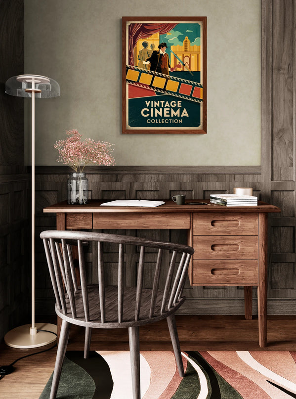 Affiche vintage pellicule cinéma