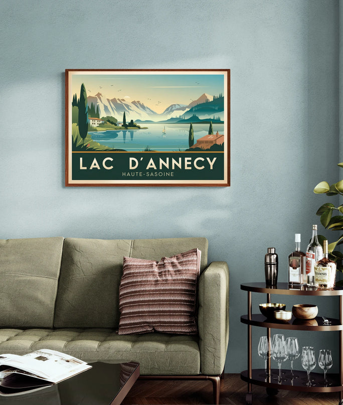 affiche vintage annecy