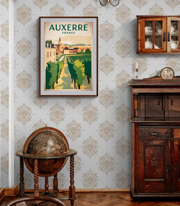 Affiche vintage Auxerre