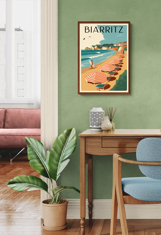Affiche vintage Biarritz