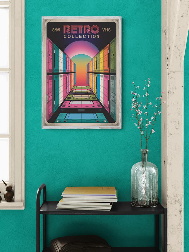 Affiche vintage cassette VHS