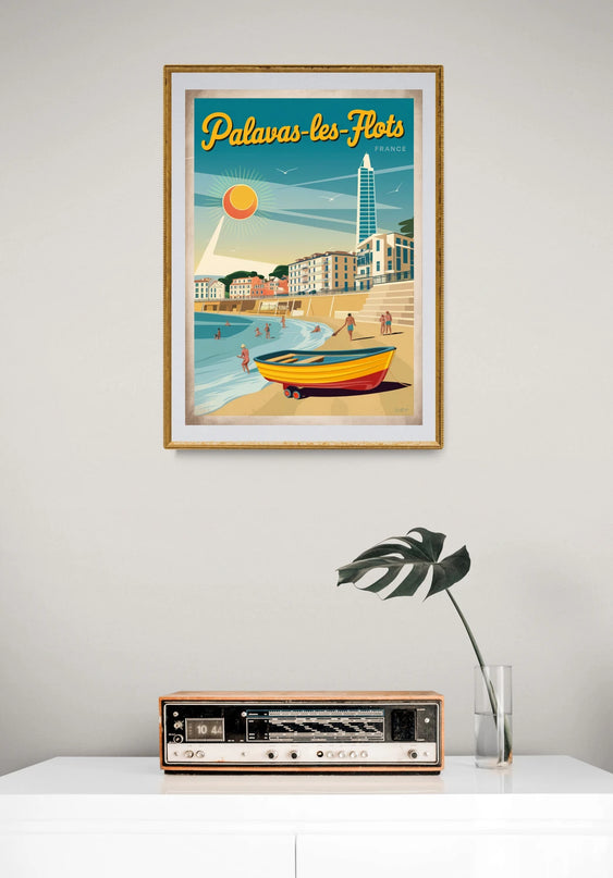Affiche vintage Palavas-les-Flots