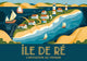 Affiche Île de Ré L'invitation au voyage