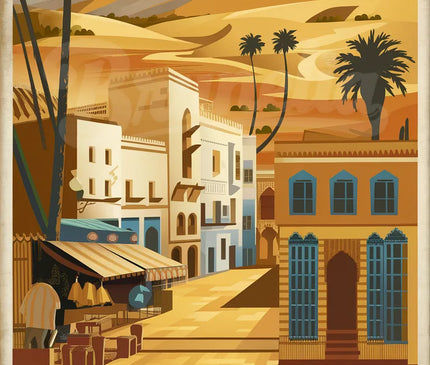 affiche maroc vintage