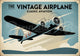 Affiche rétro avion de ligne Art Déco années 1930