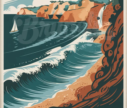 Affiche vintage océan